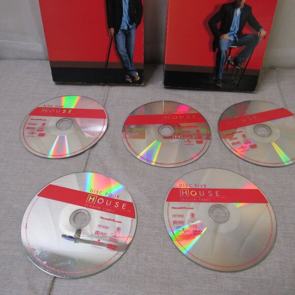 House MD DVD Set Season 3 4 Disc Slip Cover Medical Comedy TV Series - Picture 2 of 7